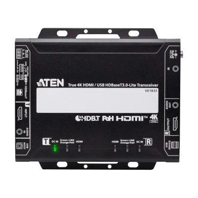 ATEN True 4K HDMI/USB HDBT3.0-Lite, 4096 x 2160 pixels, AV transmitter & receiver, 40 m, Wired, 3D, HDCP
