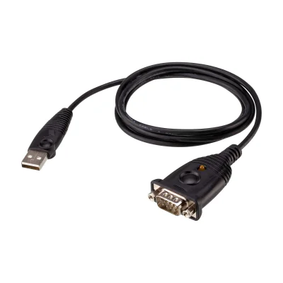 ATEN UC232AF, USB Type-A, RS-232, 1.2 m, Black