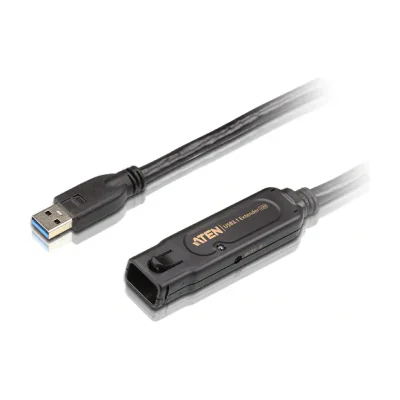 ATEN USB3.1 Gen1 Extender Cable (10m), 10 m, USB A, USB A, USB 3.2 Gen 1 (3.1 Gen 1), 5 Gbit/s, Black