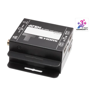 ATEN VE1821-AT-G, 4096 x 2160 pixels, AV transmitter & receiver, 35 m, Wired, 3D, HDCP