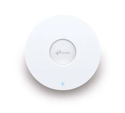 AX1800 Ceiling Mount Dual-Band Wi-Fi 6 Access Point PORT:1× Gigabit RJ45 Port SPEED:574Mbps at  2.4 GHz + 1201 Mbps at 5 GHz FEATURE: 802.3at POE and 12V DC (Power Adapter is not included), 2 ×Internal Antennas, MU-MIMO, Seamless Roaming, Band Steeri