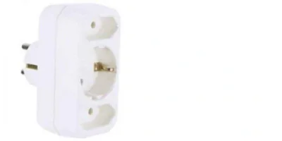 BACHMANN  Multistecker 2xEURO + 1xCEE7/3 alb