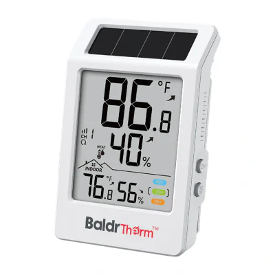 BALDRTHERM B0707 Termo-higrometru alimentat cu energie solară