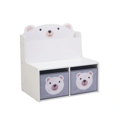 Bancuta cu spatiu de depozitare jucarii si carti Bear, U-Grow