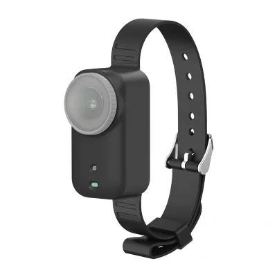 Bandă de silicon / guler pentru animale de companie Puluz pentru DJI Osmo Nano (negru)
