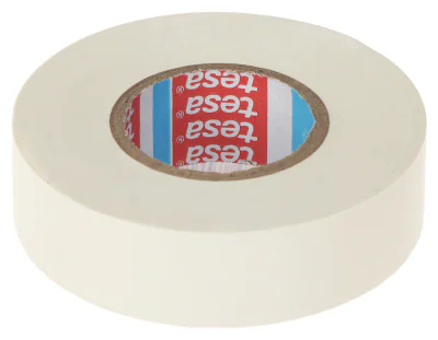 Bandă izolatoare TESA TESAFLEX-7000V/20X19/W, 20 m, lățime 19 mm, grosime 0,15 mm
