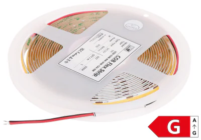 Bandă LED COB MW Lighting LED-COB-12V/8W-WW/5M, 12 V, 8 W, 5 m, 3000 K