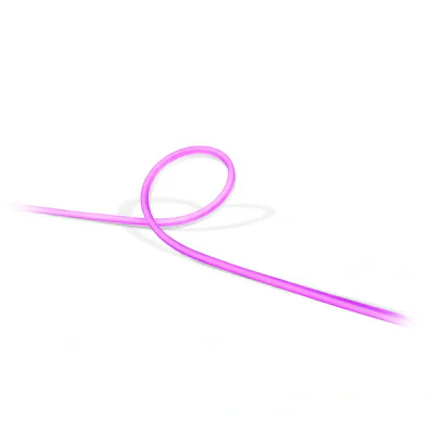 Banda LED RGB inteligenta pentru exterior Philips Hue, Bluetooth, 37.5W ,1650 lm, lumina alba si color (2000-6500K), IP67, 5 metri