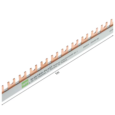 Bară de alimentare tip furcă Elektro-Plast Nasielsk ESPL-1M/EPN, monofazată, 10 mm², 415 V AC