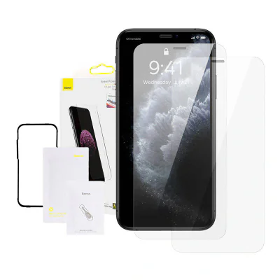 Baseus 0.3mm Full-glass Tempered Glass Film (pachet 2pcs) pentru iPhone XS Max/11 Pro Max 6.5inch