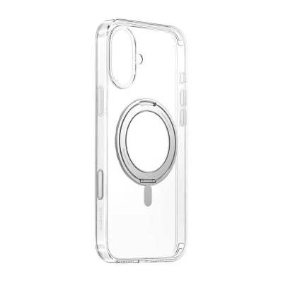 Baseus SkyRing 360° iP16 carcasă magnetică cu suport (transparent)