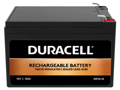 Baterie auto Duracell, voltaj 12V 12Ah VRLA, capacitate 12000 mAh