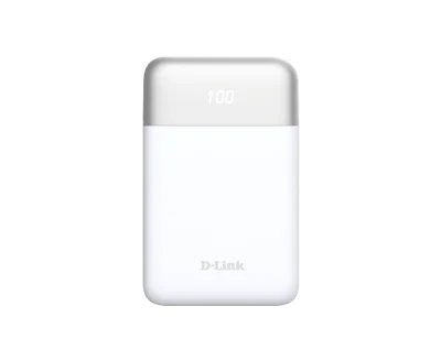 D-Link 10000mAh Power Bank, 10000 mAh, White