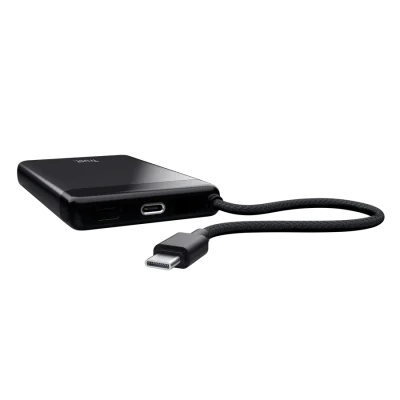 Baterie externa Trust Fiera, capacitate 10.000, 2 porturi USB, negru
