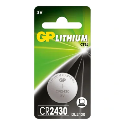 Baterie GP Batteries, butoni (CR2430) 3V lithium, blister 1 buc. " GPCR2430-2C1" "GPPBL2430037" - 945242