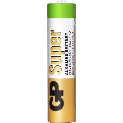 Baterie GP Batteries, Super Alcalina AAA (LR03) 1.5V alcalina, shrink 2 buc. "GP24AEB-2S2" "GPPCA24AS024"