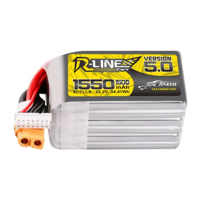 Baterie Lipo Tattu R-Line Version 5.0 1550mAh 22.2V 150C 6S cu conector XT60