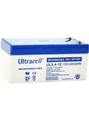 BATTERY 12V 3.4AH/UL3.4-12 ULTRACELL