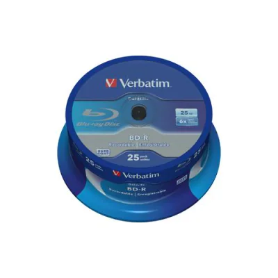 BD-R VERBATIM 25GB, VITEZA 6X, SET 25 BUC, "43837"