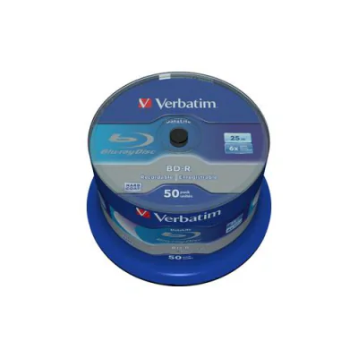 BD-R VERBATIM 25GB, VITEZA 6X, WHITE BLUE SURFACE, SPINDLE, 50 BUC, "43838"
