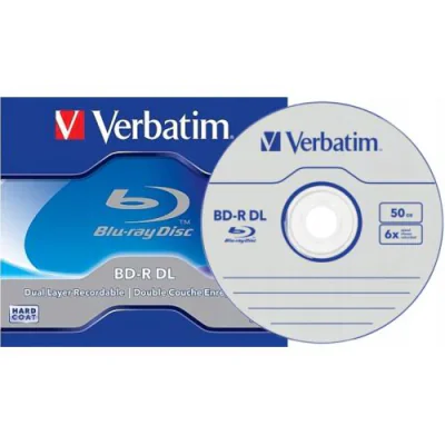 BD-R VERBATIM 50GB, VITEZA 6X, JEWEL CASE, 1 BUC, "43747"