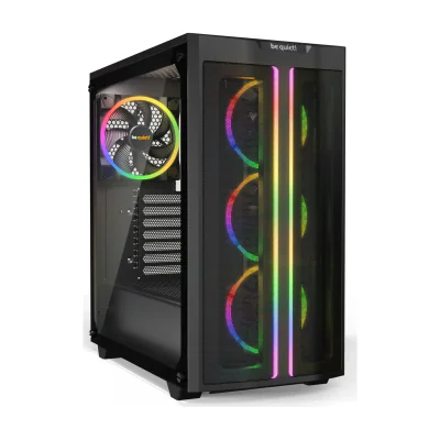be quiet! PURE BASE 500 FX Black, Midi Tower, PC, Black, ATX, micro ATX, Mini-ITX, Acrylonitrile butadiene styrene (ABS), Steel, Gaming