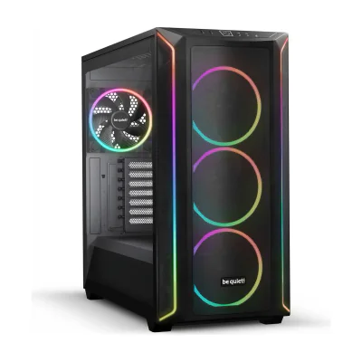 be quiet! Shadow Base 800 FX Black, Midi Tower, PC, Black, ATX, EATX, micro ATX, Mini-ITX, Acrylonitrile butadiene styrene (ABS), Steel, Tempered glass, Gaming