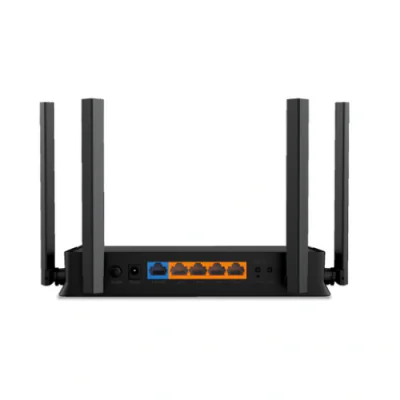 BE3600 Dual-Band Wi-Fi 7 Router SPEED: 688 Mbps at 2.4 GHz + 2880 Mbps at 5 GHz SPEC: Internal Antennas, Quad-Core CPU, 1× 2.5Gigabit WAN Port,  1x 2.5Gigabit + 3× Gigabit LAN Ports, 1x USB3.0 Port, 4096-QAM, EHT160 FEATURE: EasyMesh R2, 802.11k/v/r,