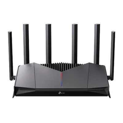BE6500 Dual-Band Wi-Fi 7 Gaming Router SPEED: 688 Mbps at 2.4 GHz + 5765 Mbps at 5 GHz SPEC: 6× external Antennas, 2.0 GHz Quad-Core CPU, 1*2.5 Gbps WAN port + 1*2.5 Gbps LAN port + 3*1 Gbps LAN ports, 1*USB 3.0 Port, MLO, 4096-QAM, OFDMA, HE160 on 5