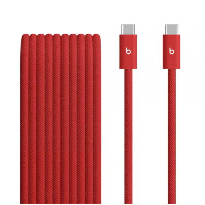 Beats 240W USB-C to USB-C Braided Cable (3 m) - Rapid Red