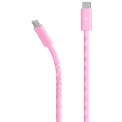 Beats USB-A to USB-C Woven Cable (1.5m) - Power Pink