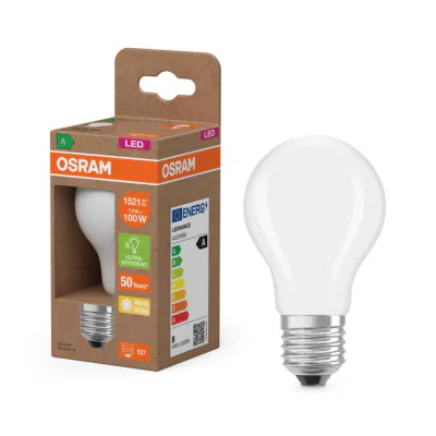 Bec LED Osram Classic A60, Ultra Efficient Light, E27, 7.2W (100W), 1521 lm, lumina calda (3000K)