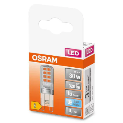 Bec LED Osram PIN, G9, 2.6W (30W), 320 lm, lumina neutra (4000K)