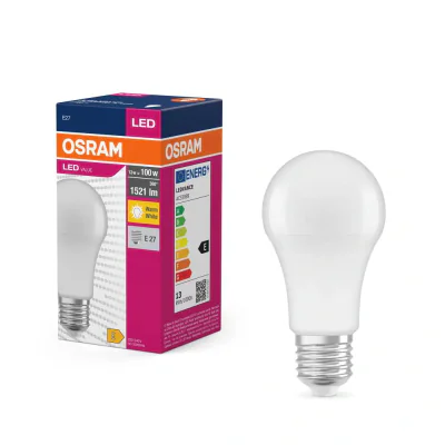 Bec LED Osram Value Classic A60, E27, 8.5W (60W), 806 lm, luminaneutra(4000K), clasa energetica F