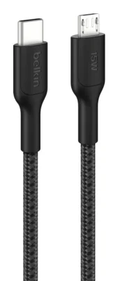 BELKIN BOOSTCHARGE PRO GEFLOCHT/USB-C AUF MICRO-USB-KABEL 1 M SC