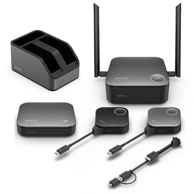 BenQ InstaShow VS25, Desktop, Black, External, 2 dBi, 802.11a, 802.11b, 802.11g, Wi-Fi 4 (802.11n), Wi-Fi 5 (802.11ac), Wi-Fi 6 (802.11ax), 2400 Mbit/s