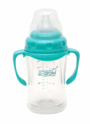 Biberon din Sticla 120 ml Gat Larg U-GROW A-1055