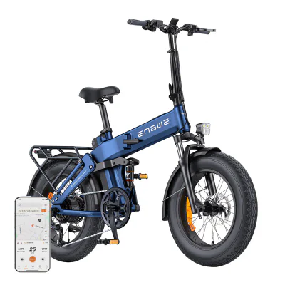Bicicletă electrică ENGWE PRO 3.0 BOOST 250 W, 20" (albastră)