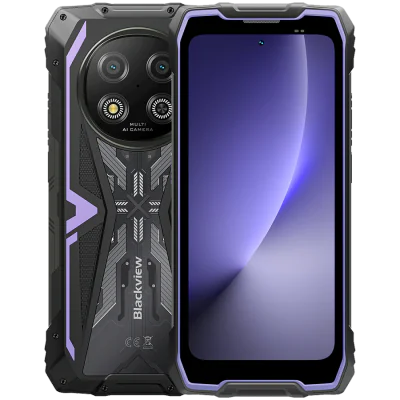 Blackview ROCK 2 5G 6.67-inch HD+ 1640x720 120Hz 12+256GB Unosoc T8100 Octa-Core 2.2GHz 13MP Front 16MP Rear NFC FG MIL-STD-810H 15000mAh Fingerprint Android 16 Black "BVROCK2_B12_EU"