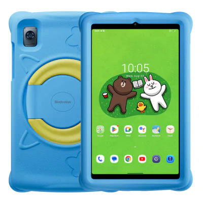Blackview Tab 60 Kids, 8.68inch WXGA+ 800*1340, T606 Octa-core 1.6GHz, Front 5MP; Rear 8MP,4GB/128GB, 6050mAh battery, Android 13, Support Dual SIM card,Blue "BVTAB60_KIDS-BL"
