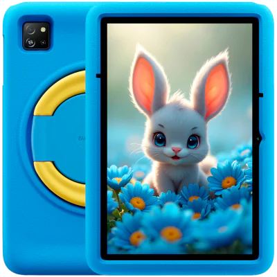 Blackview Tab 60 Pro Kids LTE 10.1-inch HD+ 800x1280 IPS 60Hz 4GB/128GB 5MP Front/8MP Back Cam 7700mAh NO Carger USB Type-C Android 15 SD card slot Ocean Blue "BVTAB60PRO_KIDS-BL_EU"