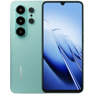 Blackview WAVE 10 LTE 6.88-inch HD IPS 720x1640 120Hz 8+128GB Unisoc UMS9230E Octa Core 1.6GHz CAM 13MP/32MP Face ID Fingerprint 5000mAh No Charger Android 16 Mint Green "BV_WAVE 10-MG_EU"