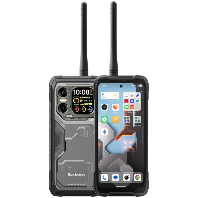Blackview XPLORE 1 Walkie-talkie 22km 5G Rugged Phone 6.78-inch FHD 2460x1080 120Hz+2.01-inch 296x240 12+256GB, 7050 octa-core 2.4Ghz Cam 50+64MP+20MP,20000mAh,Black "BVXPLORE1WT_BK12_EU"