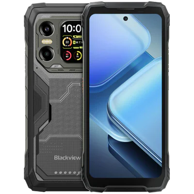 Blackview XPLORE 1X Rugged Phone 5G 6.78 inch FHD 2460x1080 120Hz + 2.01 inch 296x240 12/256Gb MT 7050 Octa-Core 2.4GHz 50MP Front 108+20MP NFC 10000mAh "BVXPLORE1X_BK_EU"