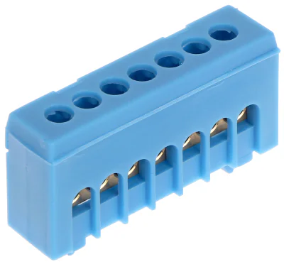 Bloc de borne pe șină DIN TS35 DELTA-OPTI LP-870N-7FS, 63 A