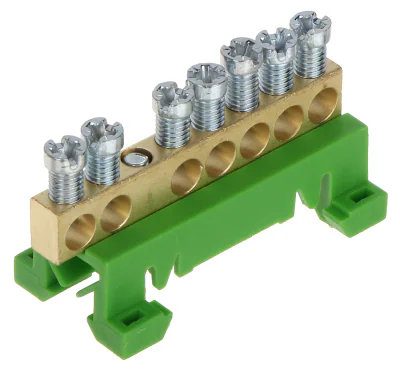Bloc de borne pe șină DIN TS35 DELTA-OPTI LP-870S-7, 63 A