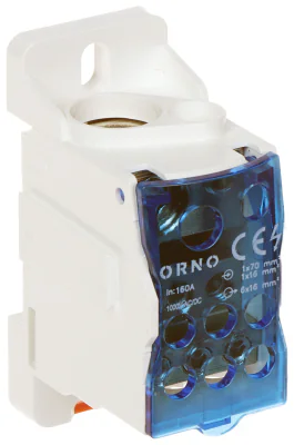 Bloc de distribuție ORNO OR-LZ-8207/160, 1000 V AC/DC