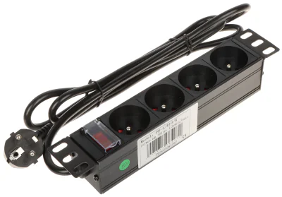 Bloc de prize pentru rack 10" (PDU) DELTA POWER PD-4/R10/R, 1,8 m, 16 A