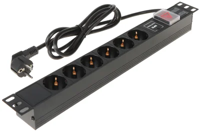 Bloc de prize pentru rack (PDU) DELTA POWER L19/6VP, 16 A