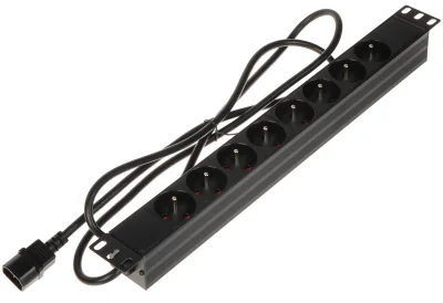 Bloc de prize pentru rack (PDU) DELTA POWER PD-8/R/IEC-N, prize IEC, 1,8 m